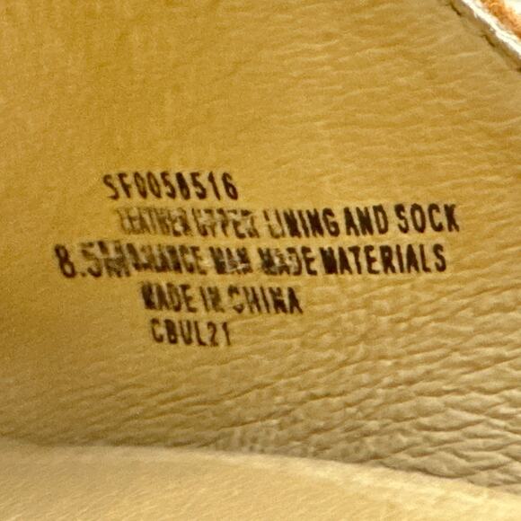 NIB Sofft Strathmore 8.5M Italian Suede Wedge Ruched Open Toe Slide Sandals - Picture 8 of 9